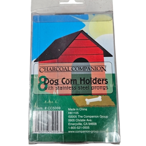 NIB Charcoal Companion Dachshund Dog Corn Holders Unisex Adult N61 - Picture 4 of 6
